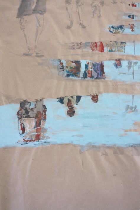 Pilgrims marching Varanasi, India